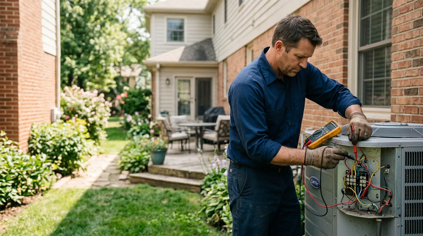 HVAC technician working near Fruitland, MD